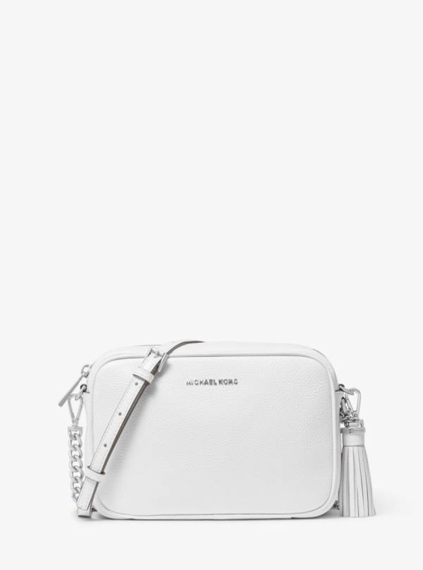 Damske Crossbody Kabelka Michael Kors Ginny Leather Biele - Kabelky Michael Kors Sleva | FACLY-9387